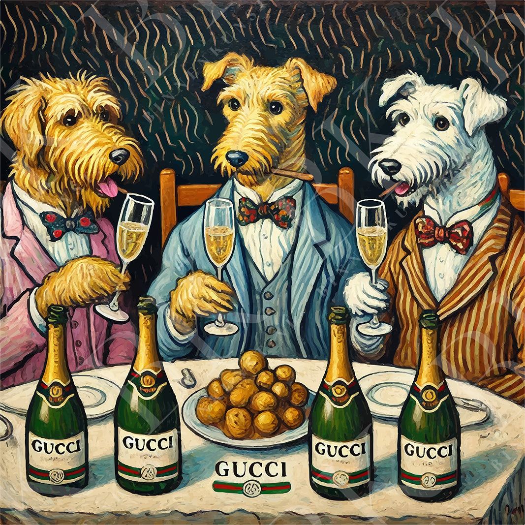 De Champagne-Eters - Binnenkunst.nl